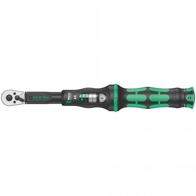 Wera Tools Torque Wrench W/Rev Ratchet 2.5-25 Nm, 1/4