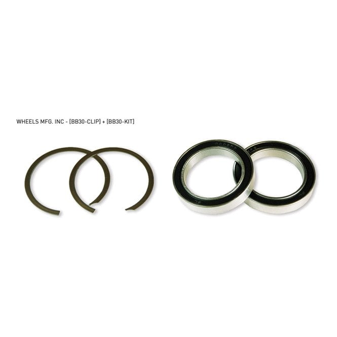 Wheels Manufacturing BB30 Service Kit With 2 Clips and 2 x 6806 Angular Contact Bearings