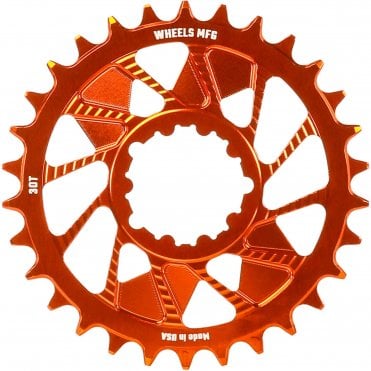 Wheels Manufacturing Orange MTB Chainring - SRAM 3-Bolt Hyperglide+
