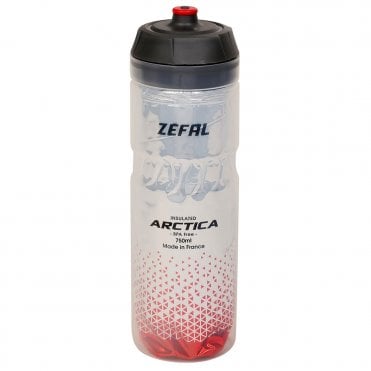 Zefal Arctica 75 Insulated Bottle - Silver/red