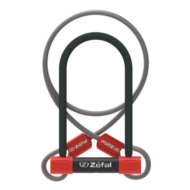 Zefal K-Traz U13 U-Lock with Cable 230mm. Sold Secure Silver