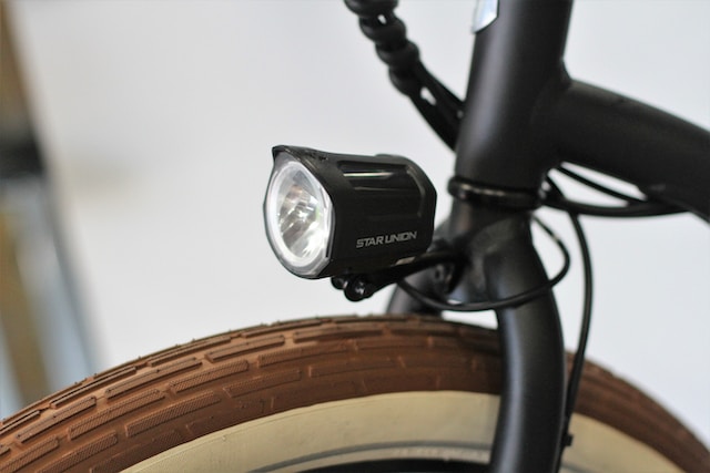 Photo of a front bike light