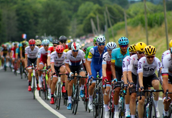 Cyclists get put though their paces during the Tour de France.